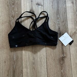 Beyond Yoga Black Strappy Sports Bra